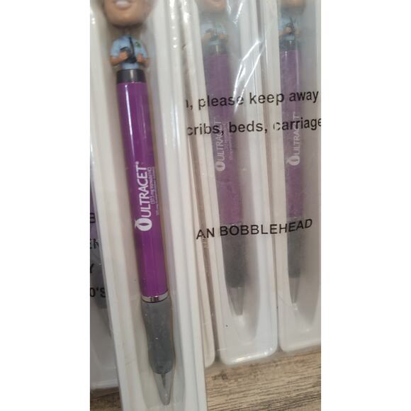 Ultracet Policeman Bobblehead Pens 10-Pack – New Sealed Lot Promotional... - Picture 4 of 4